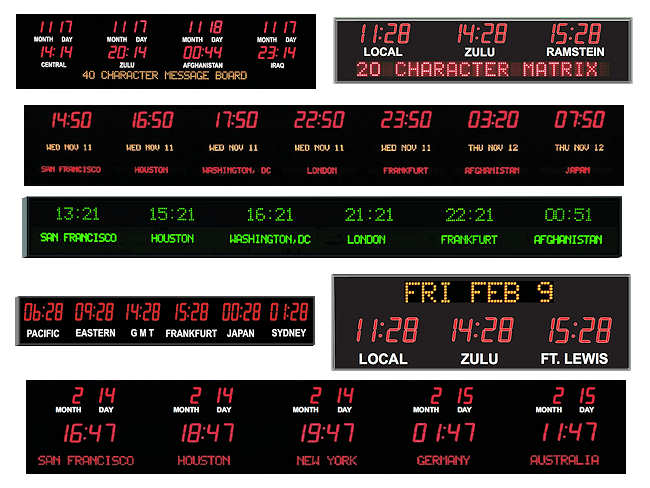 LED Clocks, LED Timers, LED Counters