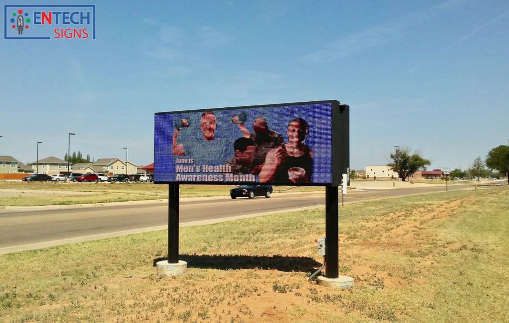 LED Marquee at Air Force Base Keeps Airmen Healthy by Advertising Fitness Programs, Sports Programs, Classes, and Events!