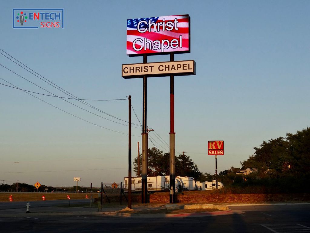 Billboard Sized LED Sign for Churches are perfect for Outreaching to the Community!
