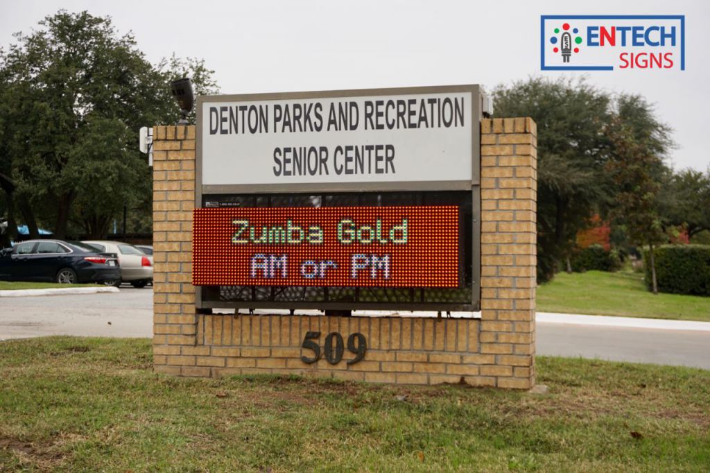The City of Denton Get Seniors Citizens Involved in the Local Community by Advertising with a Digital LED Sign!