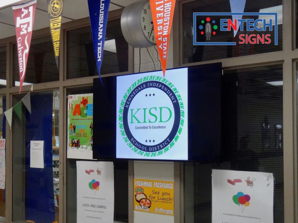 Indoor LED Sign for School Entrances