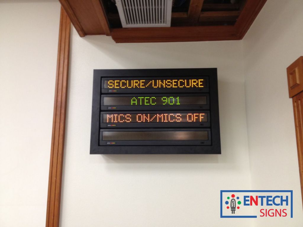 Indoor Security LED Sign 