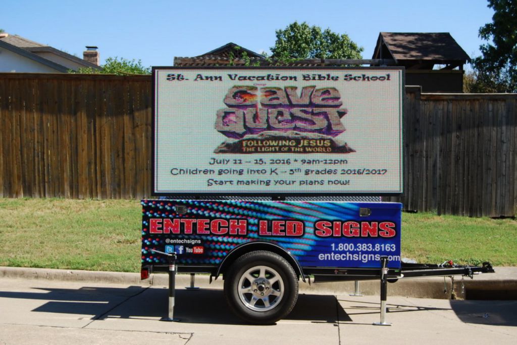 Entech Signs LED Sign Trailer