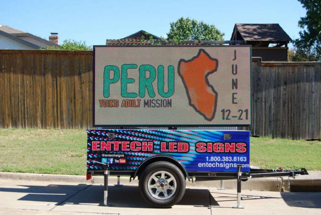 Entech Signs LED Sign Trailer
