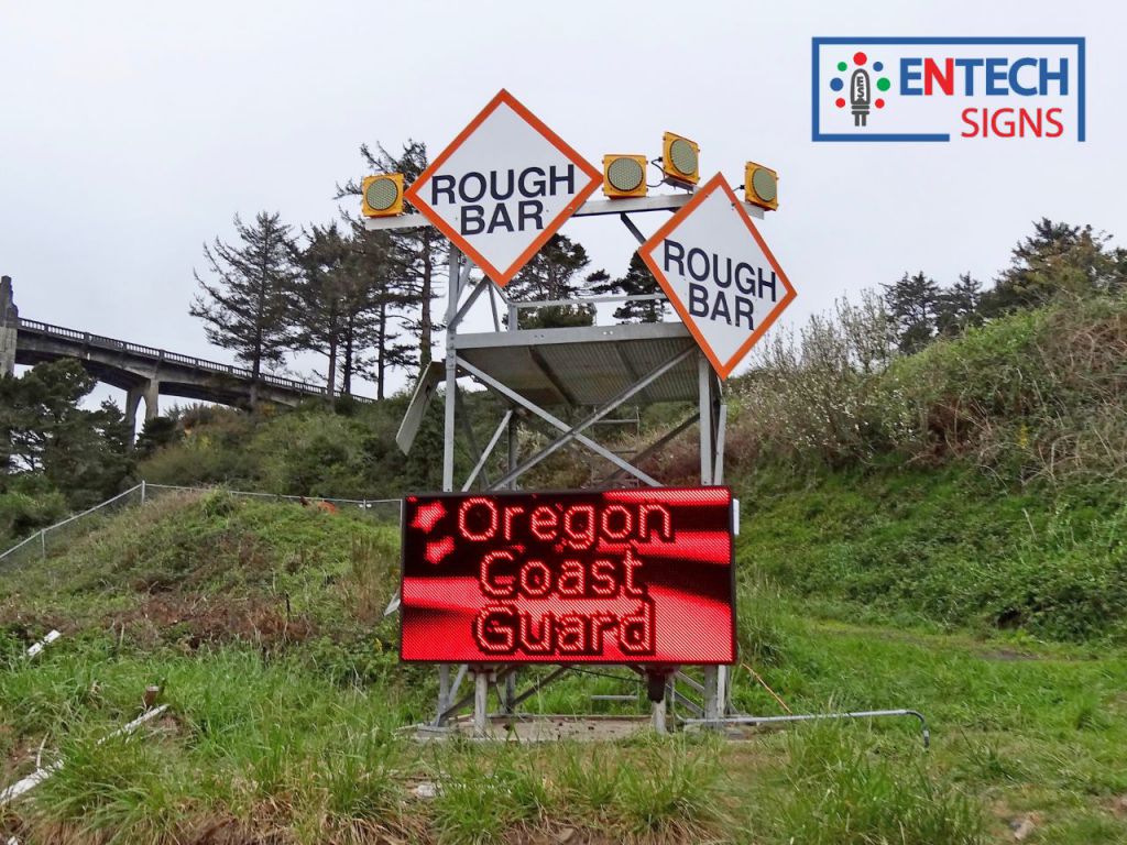 USCG LED Sign Gets the Word Out and Keeps Everyone Safe!