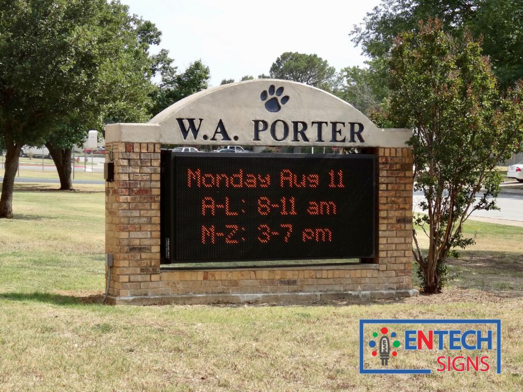 LED Sign for Elementary Schools Gets Parents, Teachers, and Students Informed, Motivated and Involved on Campus!